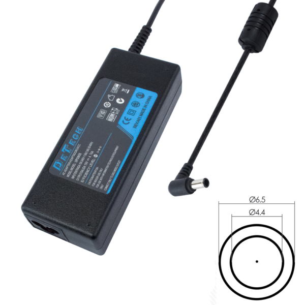 DeTech Τροφοδοτικό Ρεύματος για Sony 100W 19.5V/5.13A 6.5*4.4 with Pin inside