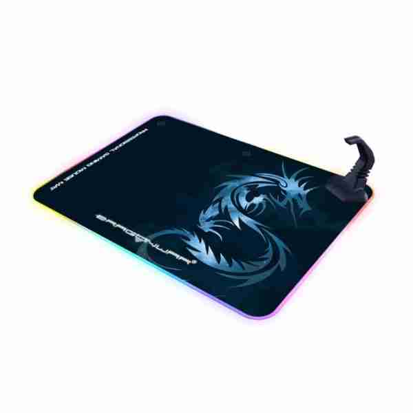 Gaming mousepad, Dragon War, Magic Stone, RGB, Bungee, Black