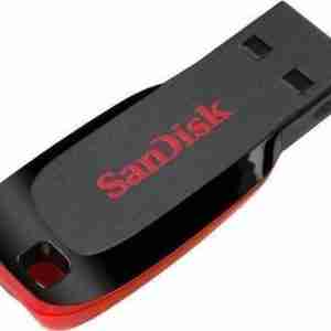 USB STICK SANDISK CRUZER BLADE, 16GB, USB 2.0, BLACK;RED