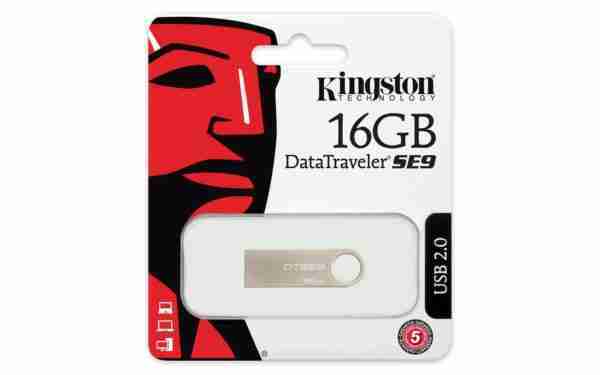 USB STICK KINGSTON DATATRAVELER SE9, 16GB, USB 2.0, SILVER