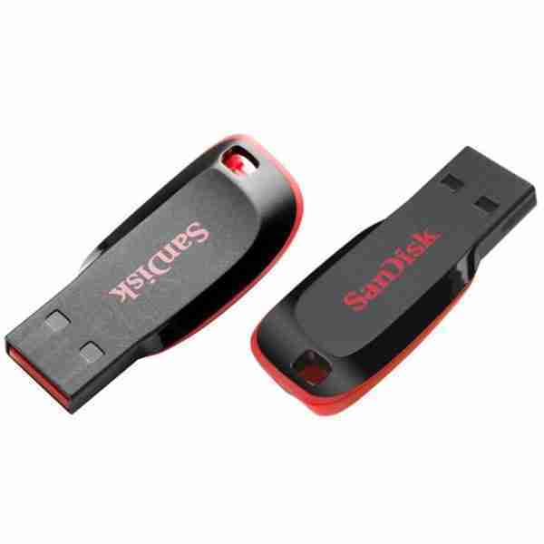 USB STICK SANDISK CRUZER BLADE, 32GB, USB 2.0, BLACK;RED