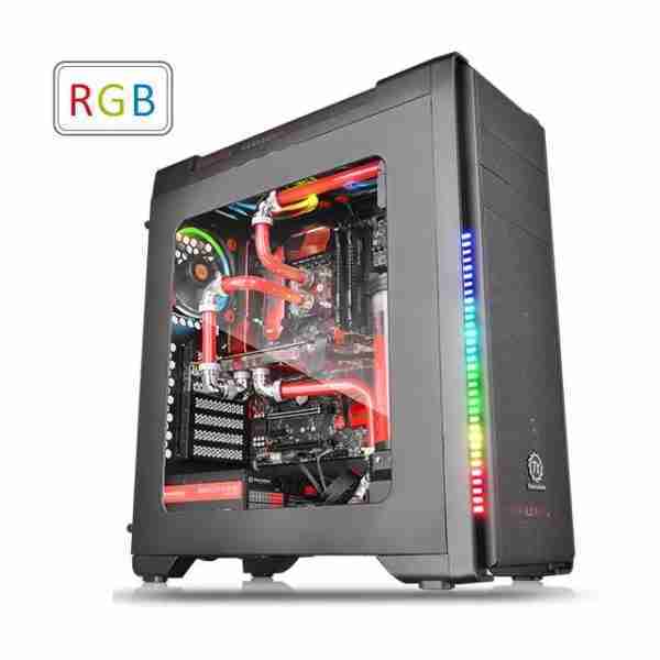 CASE THERMALTAKE VERSA C21 RGB, MID TOWER, BLACK
