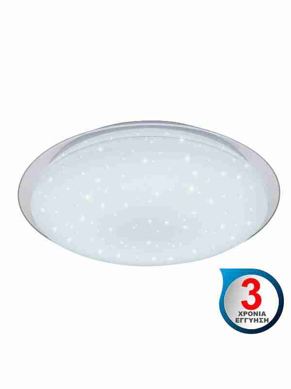 LED ΠΛΑΦΟΝΙΕΡΑ 60W ΣΤΡΟΓΓΥΛΟ ΛΕΥΚΟ ΜΑΤ 3000K+6400K IP20 - OPTONICA