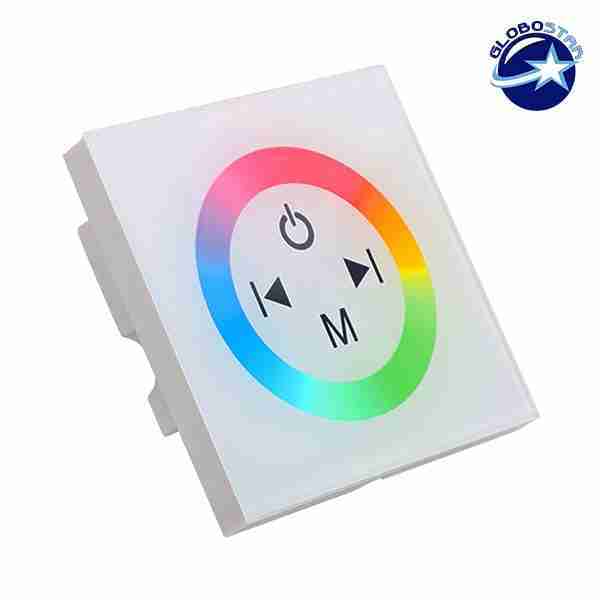 0181da Globostar controller RGB square touch white