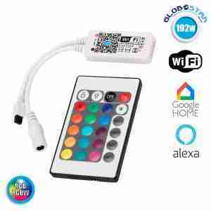 Ασύρματο Smart Home WiFi LED Controller RGB & RGBW 192 Watt 5 έως 28 Volt GloboStar 04039