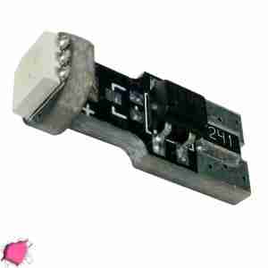 Λαμπτήρας LED T10 Can Bus με 1 SMD 5050 Φούξια GloboStar 11151