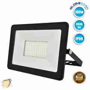 Προβολέας LED Slim Pad 100 Watt 230v Θερμό Λευκό 3000k IP66 GloboStar 11137