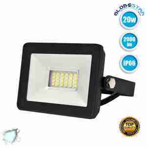 Προβολέας LED Slim Pad 20 Watt 230v Ψυχρό Λευκό 6000k IP66 GloboStar 11141