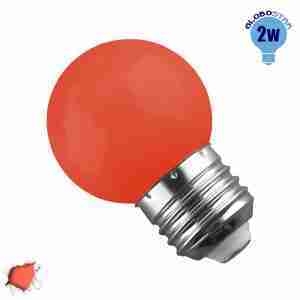 Mini Γλόμπος LED G45 2 Watt Πορτοκαλί Dark GloboStar 64009