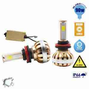 LED HID KIT H11 45 Watt 4500 Lumen 9-32 Volt DC 6000k GloboStar 99709