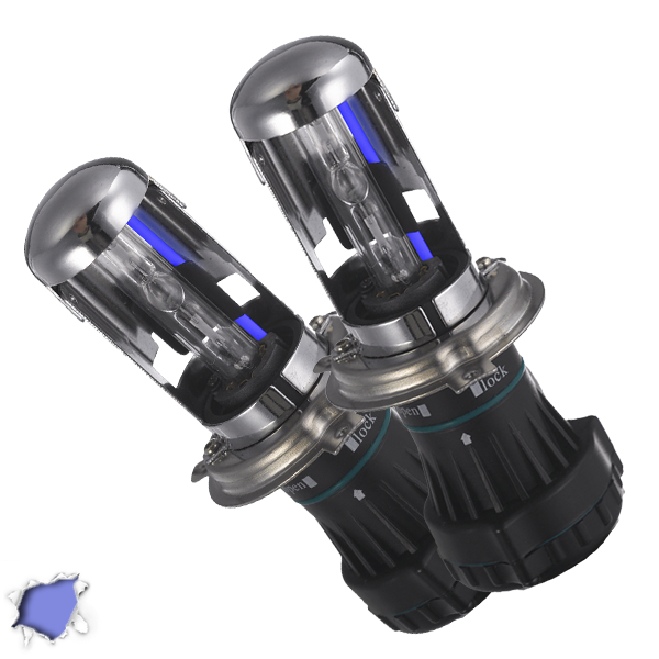 Ζεύγος Λαμπτήρων Xenon με Βάση H4 Bixenon 8000k GloboStar 37450