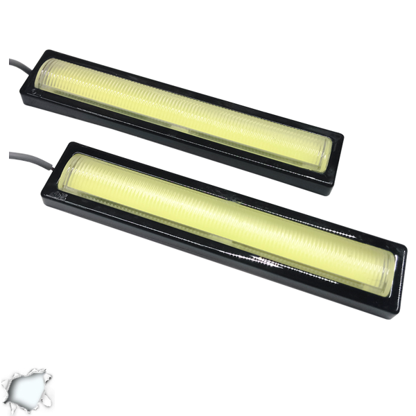 Σετ DRL 12 Watt με COB LED 12 Volt 6000k GloboStar 77367