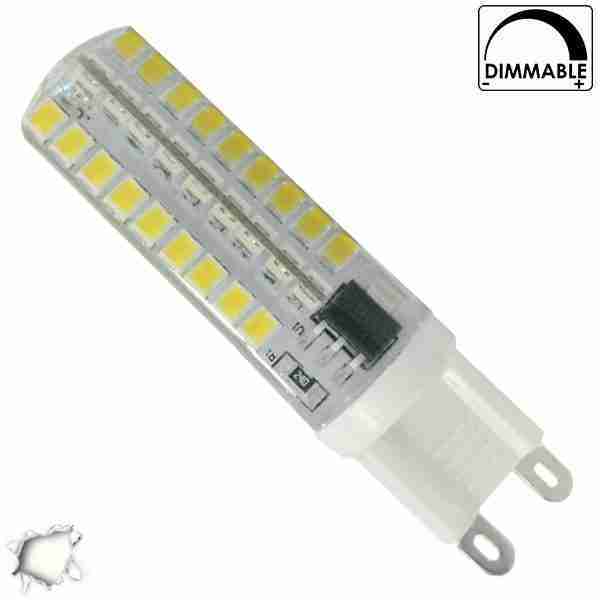 Λάμπα LED G9 Σιλικόνης 72 SMD 2835 5.5 Watt Ημέρας Dimmable GloboStar 99380