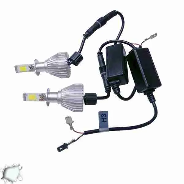 LED HID Kit H3 36 Watt 9-36 Volt DC 3600 Lumen 6000k C6 Economy Line GloboStar 06661