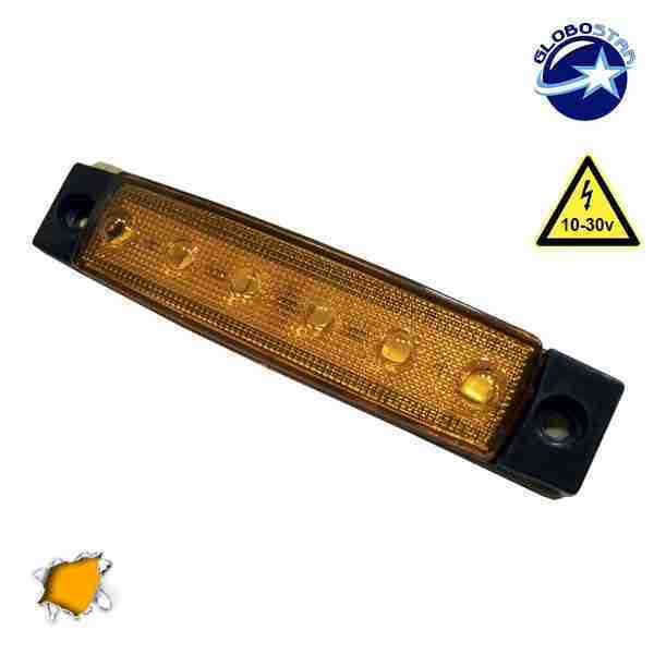 LED Φώτα Όγκου Φορτηγών IP66 Πορτοκαλί GloboStar 77471