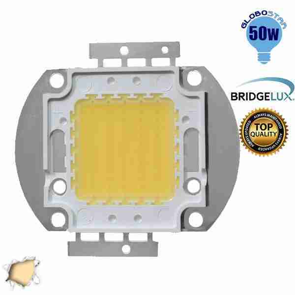 Υψηλής Ισχύος Led 50 Watt Θερμό Λευκό BRIDGELUX GloboStar 50840