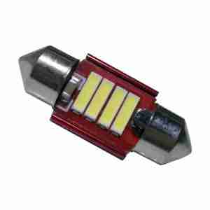 Σωληνωτός LED 31mm 12v Can Bus με 4 SMD 7020 6000k GloboStar 55870