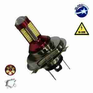Λαμπτήρας LED H4 Can Bus με 78 SMD 4014 10-30v 6000k GloboStar 40185