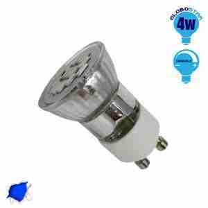 LED Spot GU10 M35 4W 230v Μπλε Dimmable GloboStar 90605