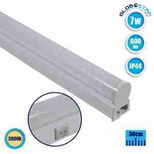 T5 Φωτιστικό LED 7 Watt 230v 30cm Θερμό Λευκό 3000k IP44 GloboStar 54002
