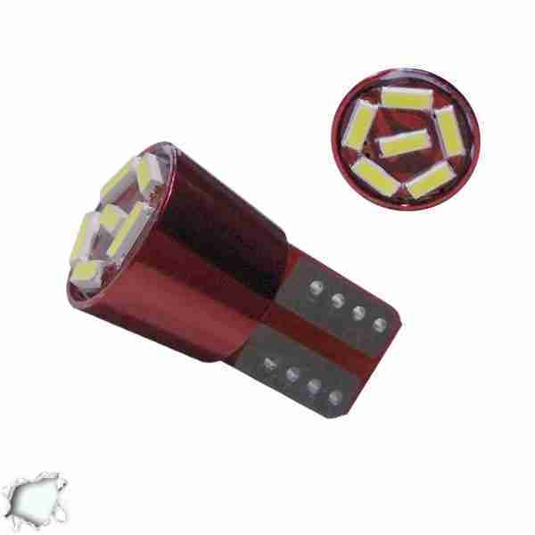 Λαμπτήρας LED T10 6 SMD 4014 Can Bus Ψυχρό Λευκό GloboStar 04728
