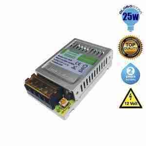 Τροφοδοτικό 25 Watt 12 Volt DC Ρυθμιζόμενο GloboStar 55000
