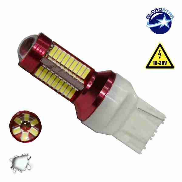 Λαμπτήρας LED T20 7440 Can Bus με 78 SMD 4014 10-30v 6000k GloboStar 40190