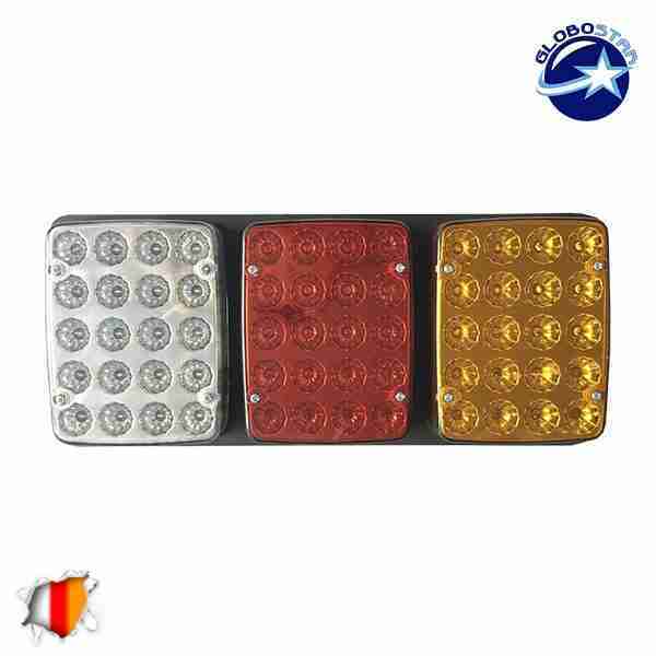 Πίσω Φανάρι Φορτηγού 60 LED 24 Volt Universal IP66 GloboStar 75496