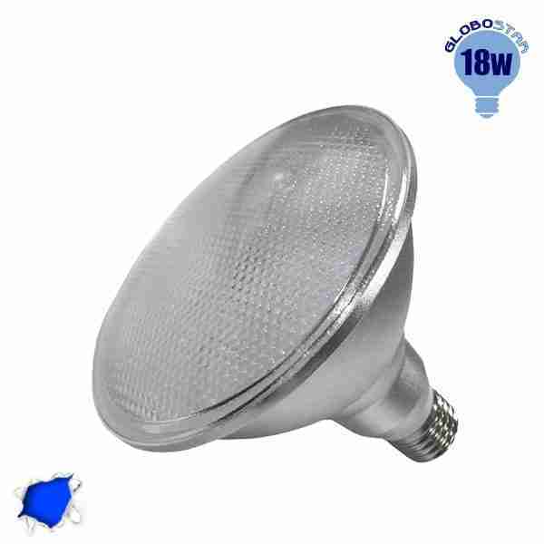 Λαμπτήρας LED PAR38 E27 18 Watt Μπλε GloboStar 05576