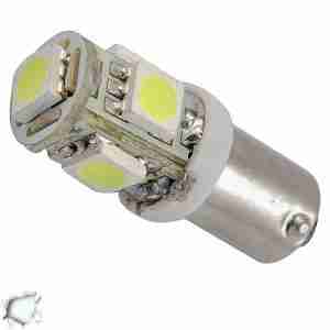 Λαμπτήρας LED Ba9s με 5 SMD 5050 Ψυχρό Λευκό GloboStar 62000
