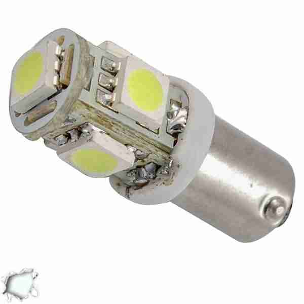 Λαμπτήρας LED Ba9s με 5 SMD 5050 Ψυχρό Λευκό GloboStar 62000