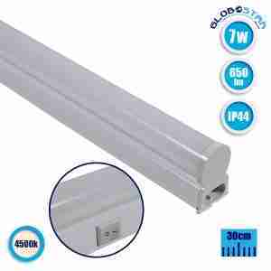 T5 Φωτιστικό LED 7 Watt 230v 30cm Φυσικό Λευκό 4500k IP44 GloboStar 54001