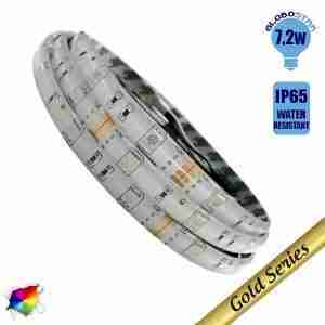 Ταινία LED 7.2 Watt 12 Volt RGB IP65 Αδιάβροχη GloboStar  06250