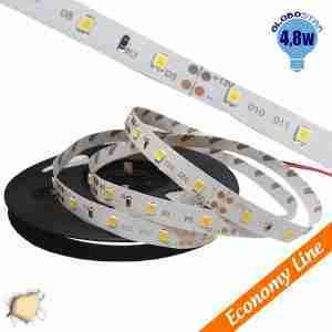 Eco Ταινία LED 4.8 Watt 12 Volt Θερμό Λευκό IP20 GloboStar 33402