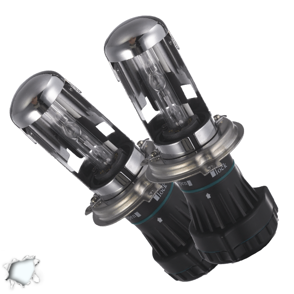 Ζεύγος Λαμπτήρων Xenon με Βάση H4 Bixenon 6000k GloboStar 23250