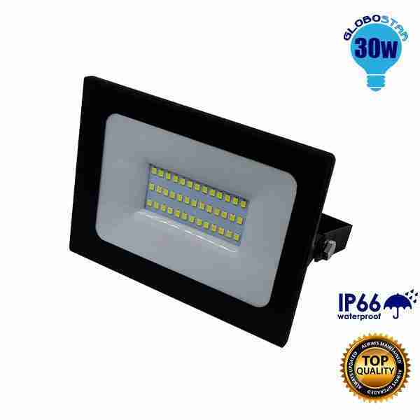 Προβολέας LED Slim Pad 30 Watt 230v Ψυχρό GloboStar 11114