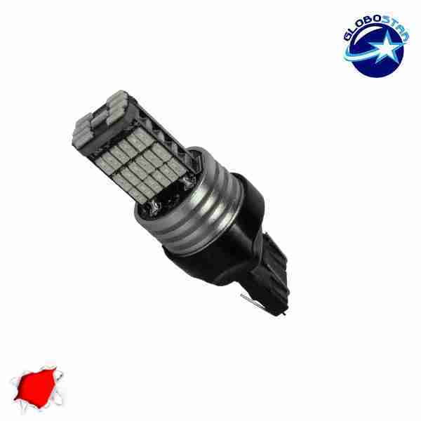 Λαμπτήρας LED T20 7443 με 45 SMD Can Bus 10-30v 4014 Κόκκινο GloboStar 40198