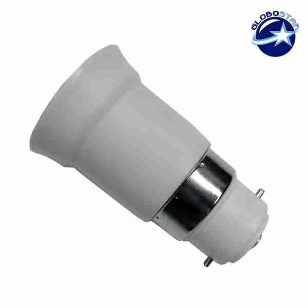 Πλαστικός Αντάπτορας από B22 σε E27 GloboStar 02227