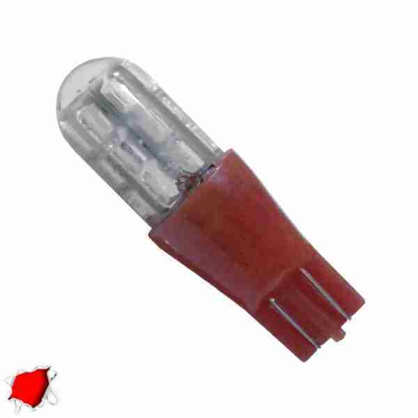 Λαμπτήρας T10 Απλός με 24 SMD 3014 Κόκκινο Strobe GloboStar 34534