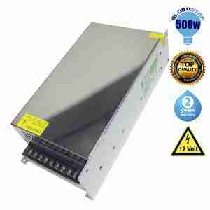 Τροφοδοτικό 500 Watt 12 Volt DC Ρυθμιζόμενο GloboStar 77467