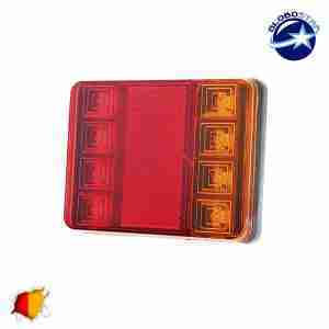 Πίσω Φανάρι Τρέιλερ 8 LED 12 Volt Universal IP66 GloboStar 75494