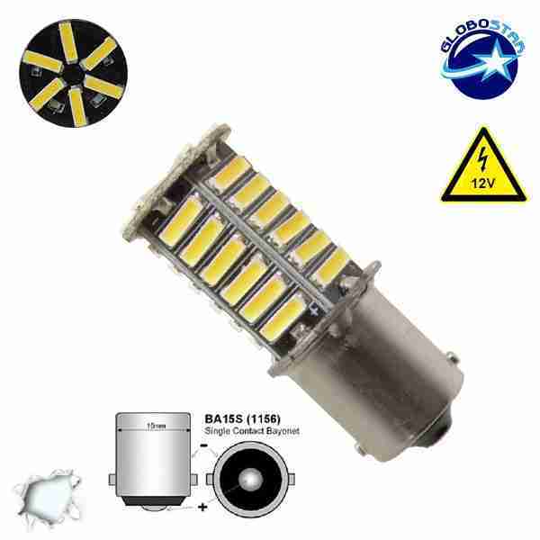 Λαμπτήρας LED 1156 36 SMD 7020 Ψυχρό Λευκό GloboStar 45621