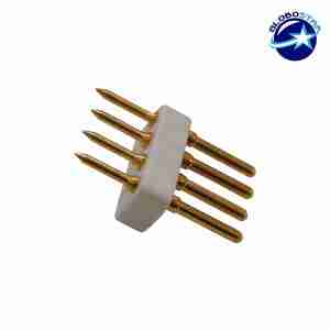RGB Τετραπλός Connector Καρφάκια για NEON FLEX GloboStar 22614