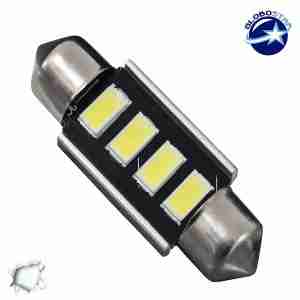 Σωληνωτός LED 36mm Can Bus με 4 SMD 5630 Ψυχρό Λευκό GloboStar 40155