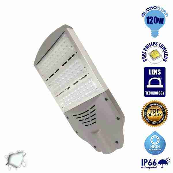 Φωτιστικό Δρόμου CREE LED 120 Watt 230v Ψυχρό Λευκό GloboStar 50022