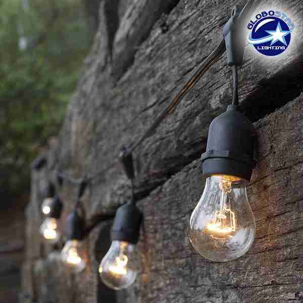 Καλωδιογιρλάντα PVC 5 Μέτρων με 15 Ντουί E27 Αδιάβροχη IP65 GloboStar 60010