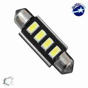 Σωληνωτός LED 39mm Can Bus με 4 SMD 5630 Ψυχρό Λευκό GloboStar 40158