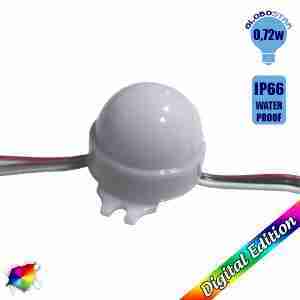 LED Magic Digital Στρογγυλό Module Φ3 CM RGBW 0.72W 12 Volt SET 20 pcs GloboStar 30544
