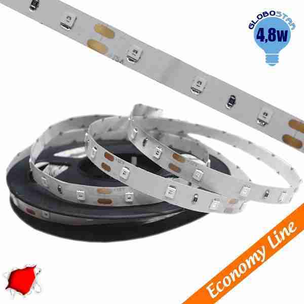 Eco Ταινία LED 4.8 Watt 12 Volt Κόκκινο IP20 GloboStar 33403