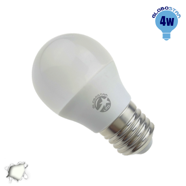 Γλομπάκι LED G45 με βάση E27 4 Watt 230v Ημέρας GloboStar 01707